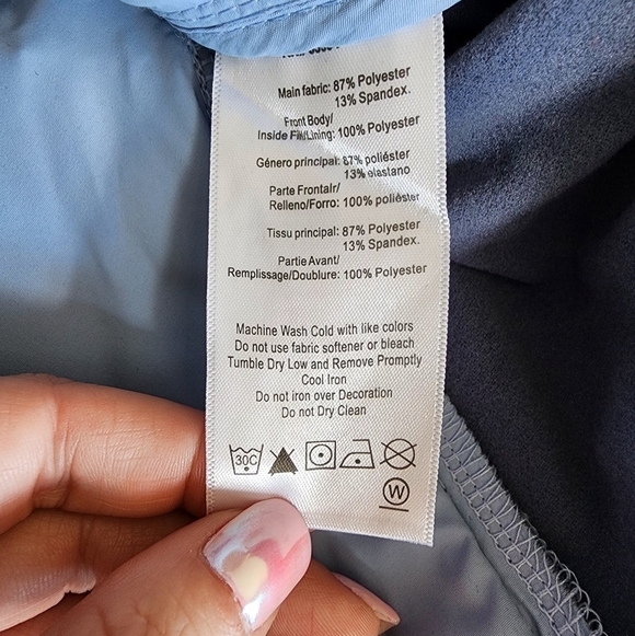 NWT Asics Hybrid Running Full Zip Blue Jacket Women's Size S. - Picture 3 of 7